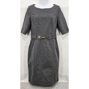 Banana Republic Gray Midi Dress